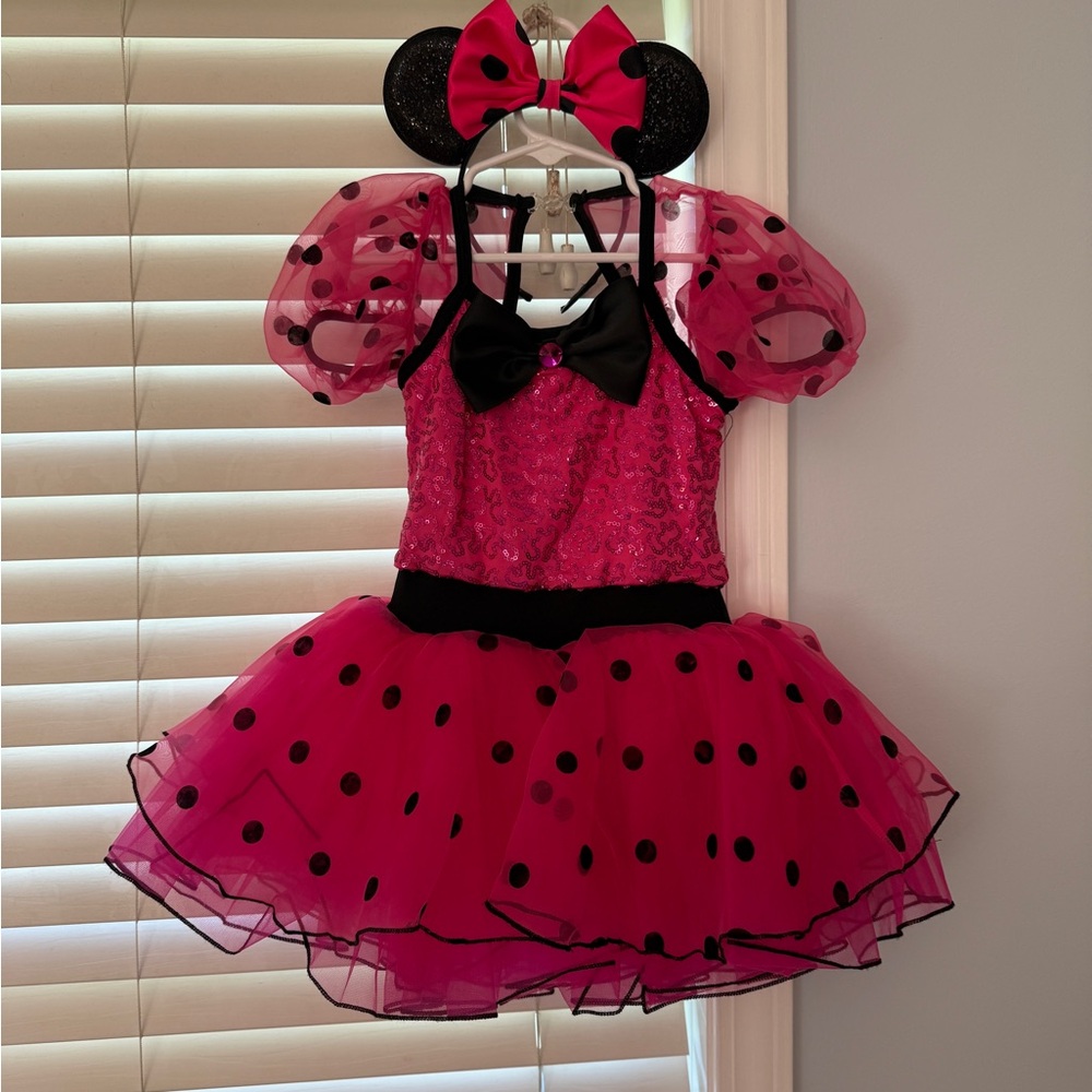 Minnie Mouse Dance Costume with Headband